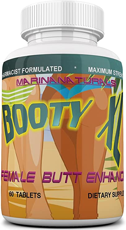 Booty XL Best Female Butt Enhancement & Enlargement Pills, Get a Firm, Fuller & Sexy Buttocks, Butt Enhancer. 2600Mg Formula.