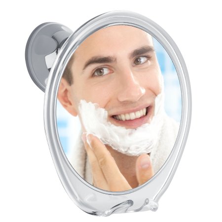 5X Magnifying Fogless Shower Mirror, with Razor Hook for Anti Fog Shaving, 360 Degree Rotating for Easy Mirrors Viewing, Super Strong Power Lock Suction Cup, Enhance Your Shave Experience Now!