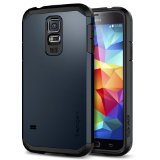 Galaxy S5 Case Spigen Tough Armor Case for Galaxy S5 - Metal Slate SGP10763