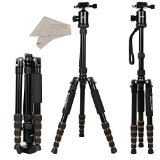 ZOMEi Z669 Upgraded Version Professional SLR Camera Tripod Monopod and Ball Head Portable Compact Travel Up to 35lbs