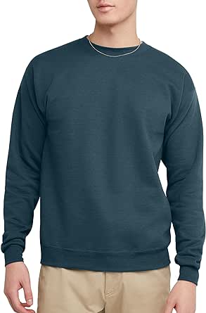 Hanes EcoSmart Fleece, Cotton-Blend Pullover, Crewneck Sweatshirt for Men (1 Or 2 Pack)