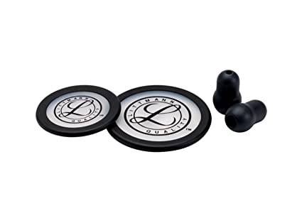 3M Littmann - 70200788365 Littmann Stethoscope Spare Parts Kit, Classic III and Cardiology IV, Black, 40016