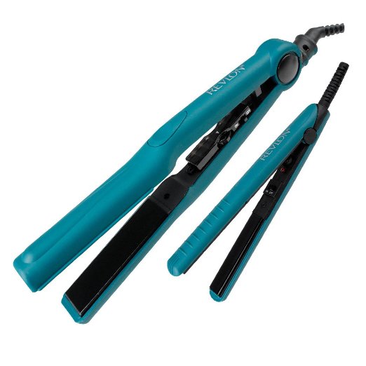 Revlon 1" Ceramic Flat Iron with Bonus 1/2" Mini Flat Iron, RVST2029CPK5