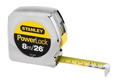 Stanley 33-428 8m/26' x 1" PowerLock Tape Rule (cm Graduation)