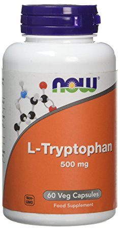 Now Foods L-Tryptophan Veg Capsules, 500 mg, Pack of 60