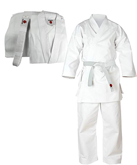 Senshi Japan Cotton Martial Arts Student Karate Gi Suit Uniform Costume With Belt