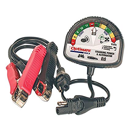 Tecmate OptiMATE TEST – Cranking & Alternator, TS-121, 12V tester for battery state of charge, cranking performance and vehicle charging system.