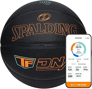 Spalding TF DNA Smart Basketball   1 Yr App Subscription Bundle I Kids to Pro I All Surface Material
