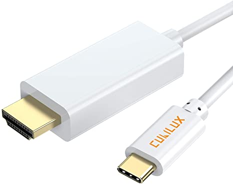USB Type C to HDMI Cable, 6Ft Cubilux 4K@60Hz Thunderbolt 3 HDMI Adapter for MacBook Pro/Air iPad Pro 2020/2018, Surface Go Book 2, Dell XPS 13/15, Samsung S20 Ultra Note 10 Plus S10 S9, TV, Monitor