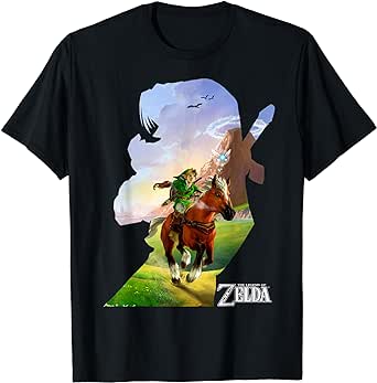 Nintendo Zelda Link Epona Ride Silhouette T-Shirt