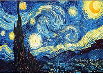 Diamond Painting Kits for Adults Full Drill， Round Crystal Rhinestone Embroidery Arts Craft for Home Wall Decor Gift(16x16inch Starry Night)