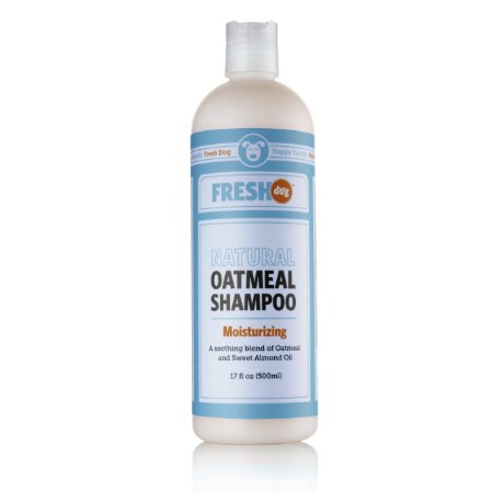 Fresh Dog Natural Oatmeal Shampoo for Dry Skin and Coat, 17-Ounce