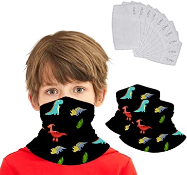 Boys Girls Bandanas Neck Gaiter Kids Face Mask Magical Multi Funtion UV Protection Headband