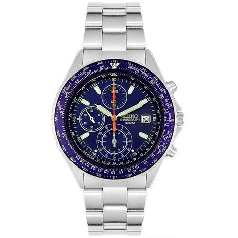 Seiko men's snd255p1 flightmaster store pilot slide rule chronograph watch