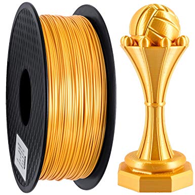 PLA Filament 1.75mm Silk Gold, Geeetech Silk 3D Printer Filament PLA 1.75mm for 3D Printer and 3D Pen, 1kg 1 Spool