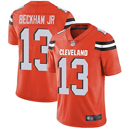 VF LSG Men's Cleveland Browns Odell Beckham Jr 13# Limited Stitch Jersey (Orange, XL)