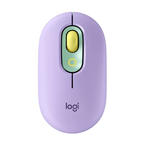 Logitech POP Mouse, Wireless Mouse with Customisable Emojis, SilentTouch Technology, Precision/Speed Scroll, Compact Design, Bluetooth, Multi-Device, OS Compatible - Daydream