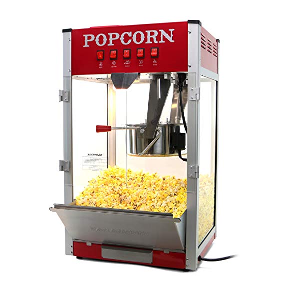 Paramount 16oz Popcorn Maker Machine - New 16 oz Hot Oil Commercial Popper [Color: Red]
