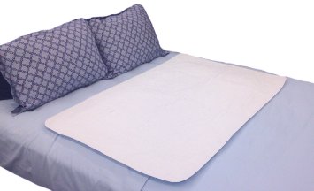 Premium Absorbent Waterproof Bed Pad (34Wx52L) - Washable 300x for Underpad Incontinence Protection for Adult, Child, or Pet