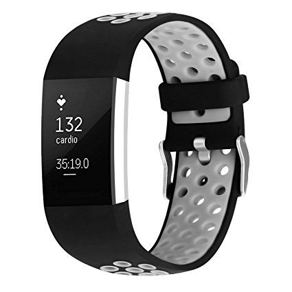 For Fitbit Charge 2 Bands, Adjustable Replacement Sport Strap Bands for Fitbit Charge 2 Smartwatch Fitness Wristband