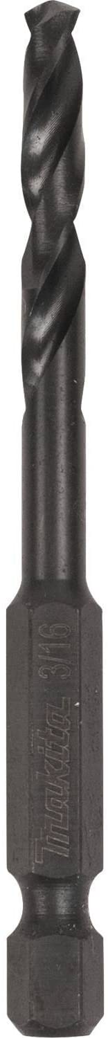 Makita A-97782 3/16" Black Oxide Drill Bit, 1/4" Hex Shank