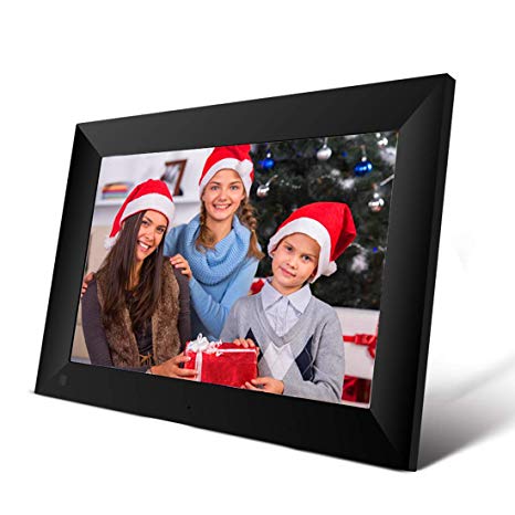 EMISH 10 Inch 16GB WiFi Digital Photo Frame with 800x1280 HD IPS Touch Screen Display, Share Photos and Videos from Your Phone to The Smart Picture Frame with The Frameo APP from Anywhere