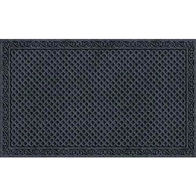Textures Iron Lattice Entrance Mat, 18-Inch by 30-Inch, Onyx
