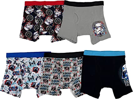 Star Wars Boys' Big Episode 7 5 Pack Boxer Brief