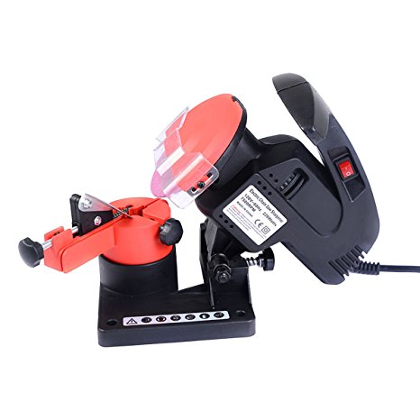 Goplus Portable Electric Chainsaw Sharpener Chain Blade Grinder 7500 RPM HD New