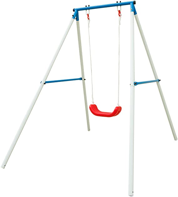 Northern Stone Outdoor Kids Single Swing Set with Durable Metal Frame