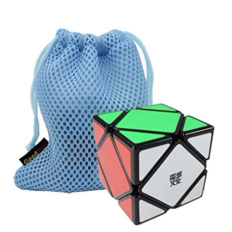 GoodPlay MoYu Skewb Speed Cube Puzzle Black( One Customized Bag)