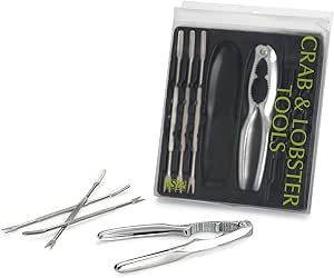 RSVP International Endurance Collection Seafood, Cracking Tools, 8 Piece, Stainless Steel