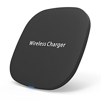 Wireless Charger, BESTHING Qi Fast Wireless Charging Pad for Samsung Galaxy Note 8 S8 Plus S8  S8 S7 S7 Edge Note 5 and Standard Charge for iPhone X iPhone 8 8 Plus (Wireless charger)