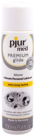 Pjur Med Premium Glide Silicone Personal Lubricant, 3.4 Fluid Ounce / 100 Milliliter