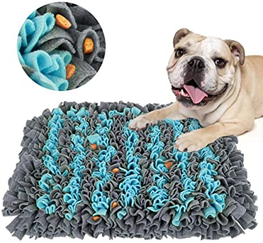 SeoJack Snuffle Mat for Dogs Interactive Dog Puzzle Toys for Large Dogs, Durable Slow Feeding Training Mat Relax Reduce Stress and Boredom Relief Improve Foraging Skills and Smelling