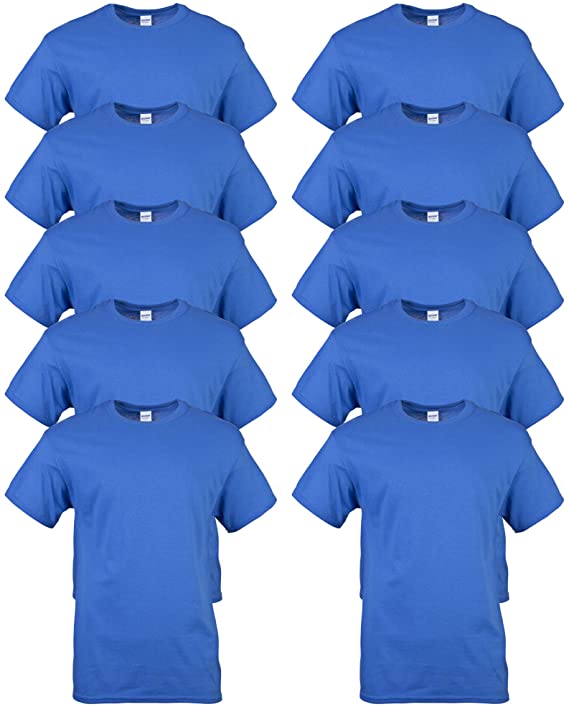 Gildan Men's Heavy Cotton T-Shirt, Style G5000, 10-Pack