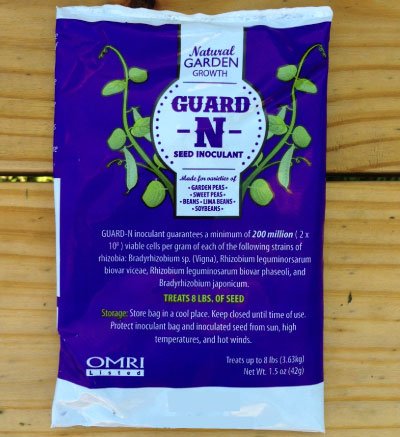 Inoculant for Garden Peas, Sweet Peas, Beans, Lima Beans & Soybeans | Organic GUARD-N Inoculant