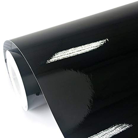 TECKWRAP Gloss Black Car Wrap Vinyl Film Sticker 11.5"x 55" Sheet Roll