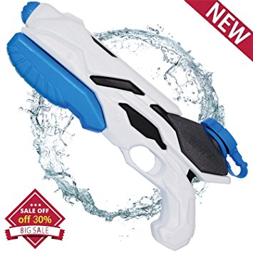 Water Blaster Gun, Large Capacity Squirt Guns- Shoots Up to 35 Ft Far Range for Party Favor Toy