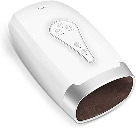 Entil Hand Massager with Air Pressure, Heating & Vibrating, Multiple Modes Deep Massage for Soothing Muscle, Tightening Skin on Hands, Relieving Wrist Tension, Use at Home, Office, Car