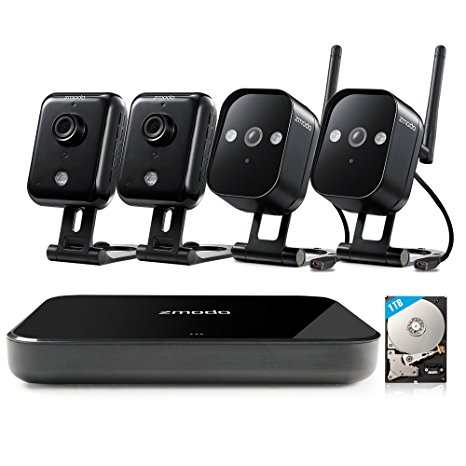 Zmodo Replay - HD WiFi Wireless Camera Security System Full Kit (1TB Hard Drive)