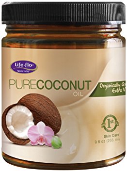 Life-Flo Organic Pure Coconut Oil, 9 Ounce