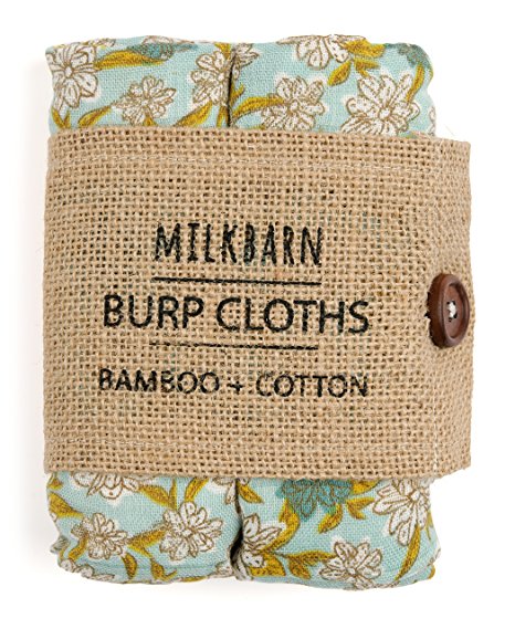 Milkbarn Bamboo Cotton burp Cloths (pack of 2)