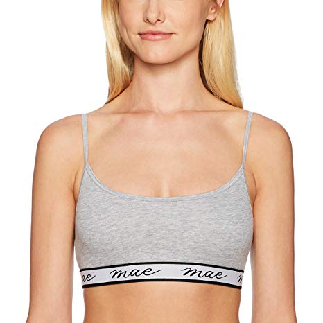 Mae Women's Cotton Pullover with Logo Elastic Everyday Bralette (for A-C Cups)