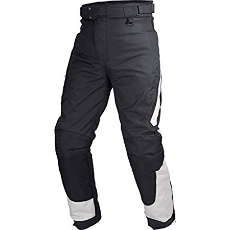 Motorcycle Textile Riding Pants with Removable CE Armor(S-Short) Black/Grey
