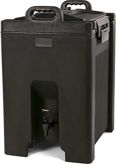 Carlisle XT1000003 Cateraide Insulated Beverage Server/Dispenser, 10 Gallon, Black