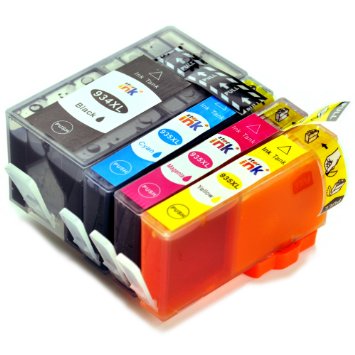 Starink 4 Pack Replacement for HP 934XL 935XL HP 934 935 C2P23AN C2P24AN C2P25AN C2P26AN Patent Ink Cartridges for HP Officejet Pro 6230 6815 6812 6835 Printer 1BK 1C1M1Y