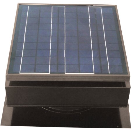 Solar Attic Fan, Roof Mount 25 Watt, Gray