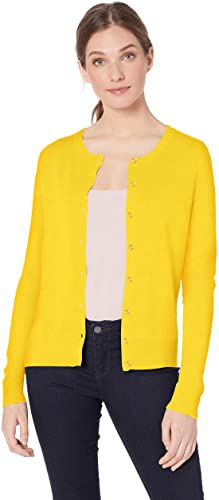 Amazon Essentials Women's Lightweight Crewneck Cardigan Sweater