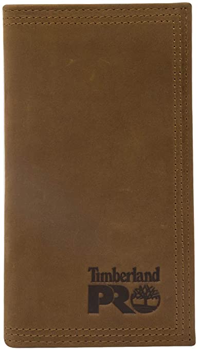 Timberland PRO Men's Leather Long Bifold Rodeo Wallet with RFID